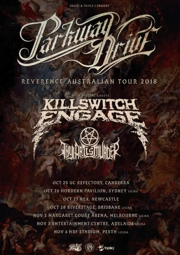 killswitch engage parkway drive tour
