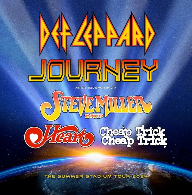 Def Leppard & Journey Announce Massive 2024 Stadium Tour With Heart